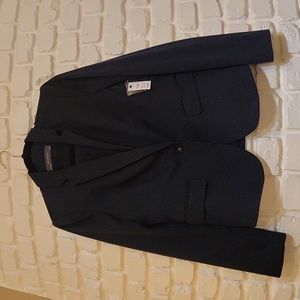The Limited Navy Polka Dot Jacket